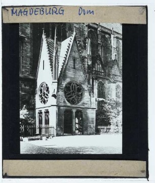 Magdeburg, Dom : Außenansicht, Paradiesvorhalle