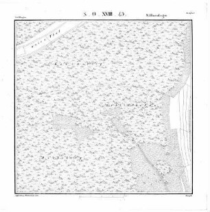 Kartenblatt SO XVIII 43 Stand 1821