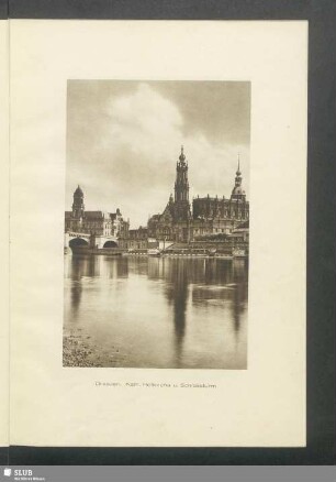 Dresden. Katholische Hofkirche und Schlossturm
