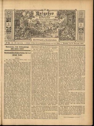 Ausgabe vom Sonntag, den 24. Dezember 1905.