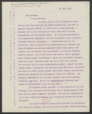 Brief an Margarethe Klinckerfuss : 29.05.1918