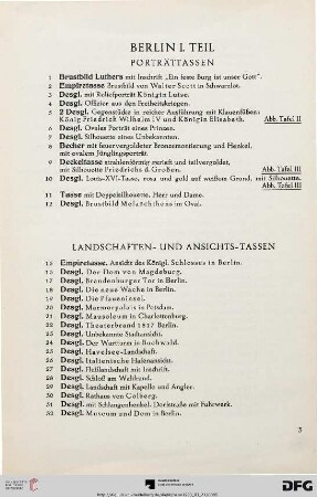 Landschaften- und Ansichts-Tassen (Nr. 15-39)