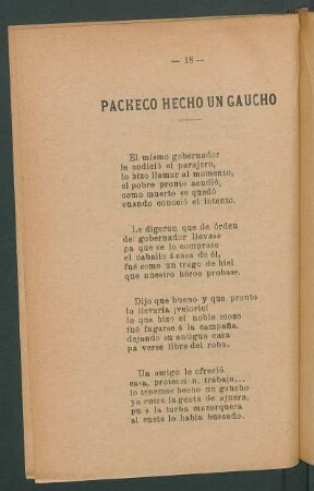 Pacheco hecho un gaucho
