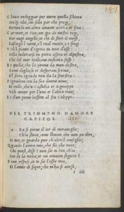 Del Triompho Damore Capitol .III.