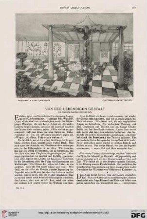 35: Von der lebendigen Gestalt : es gibt dem Dasein Sinn und Ziel