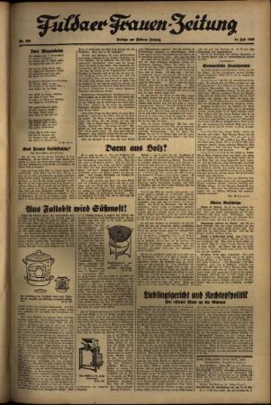 Zweite Ausgabe vom Dienstag, den 27. Juli 1937.
