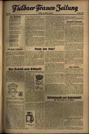 Zweite Ausgabe vom Dienstag, den 27. Juli 1937.