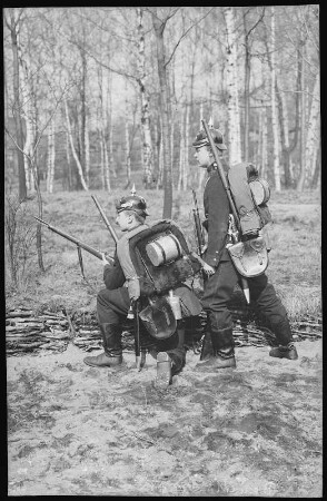 Rabenauer Grund. K.S. Pionier-Bataillon No. 12. Pioniere auf Vorposten