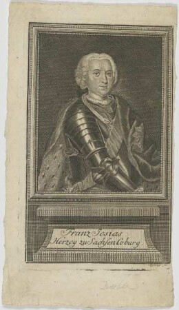 Bildnis des Franz Josias, Herzog zu Sachsen Coburg