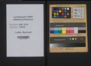 Entnazifizierung Bernhard Lodde , geb. 18.04.1889 (Schneider)