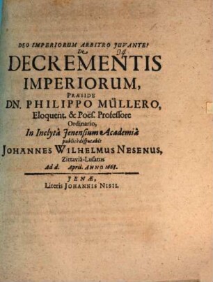De decrementis imperiorum