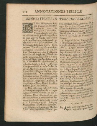 Annotationes In Prophet. Esaiam.