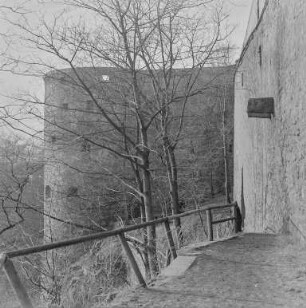 Bautzen Nordseite ohne Schnee : Bautzen. Ortenburg, Langhaus