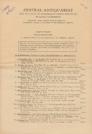 Nr. 859: Rechtswissenschaft