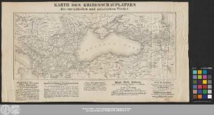 Karte des Kriegsschauplatzes der europäischen und asiatischen Türkei