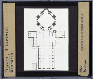 Florenz, S. Lorenzo : Grundriss