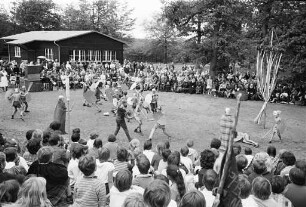 Abschiedsfest für die Kinderfreizeit in der Gustav-Jacob-Hütte.