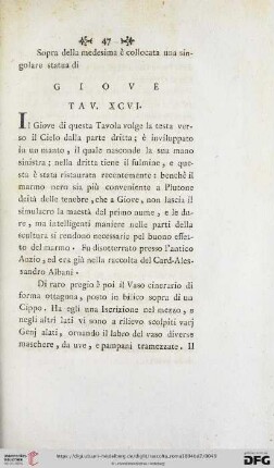 Giove Tav. XCVI