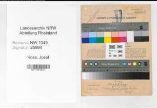 Entnazifizierung Josef Koss , geb. 02.04.1900 (Bahnwart)