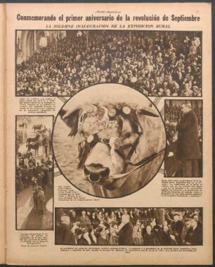 Conmemorando el primer aniversario de la revolución de Septiembre [Fotografías]