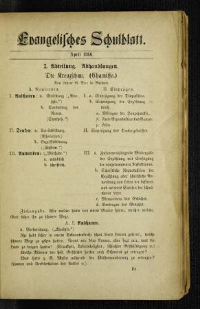 ¬Die¬ Kreuzschau (Chamisso)