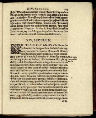 XIV. Seculum.