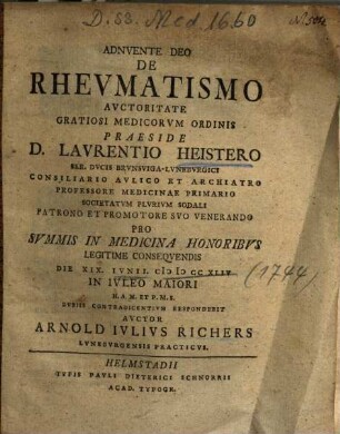 De Rhevmatismo