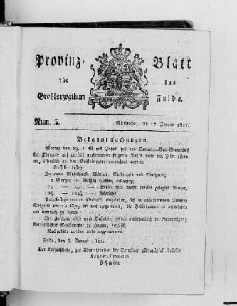 Num. 3, Ausgabe vom 17. Januar 1821 [S. 28/29 fehlt]
