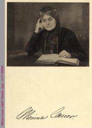 Porträt von Minna Cauer