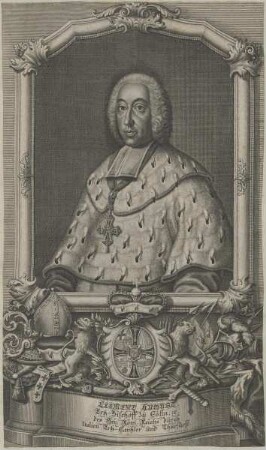 Bildnis des Clemens August, Erz-Bischof zu Cölln