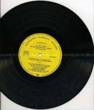 Kassette mit drei Schallplatten: Aufnahmen des dobrudschadeutschen "Singers" Paul Ruscheinski, Platte 2