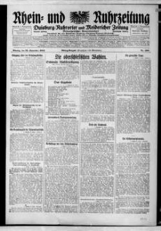 Rhein- und Ruhrzeitung : Tageszeitung für das niederrheinische Industriegebiet und den linken Niederrhein : das Blatt der westdeutschen Binnenschiffahrt