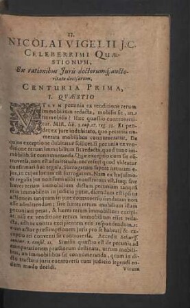 Centuria prima