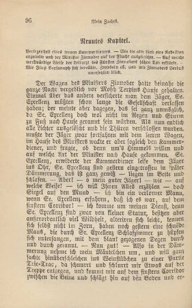 Neuntes Kapitel. Verlegenheit eines treuen Kammerdieners …
