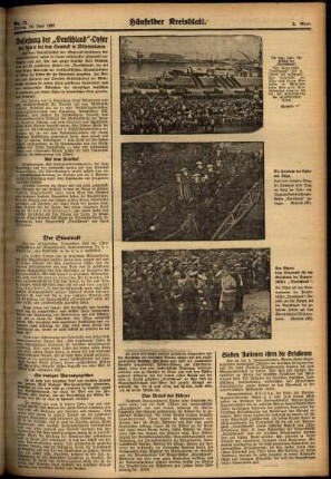 Zweite Ausgabe vom Freitag, den 18. Juni 1937.