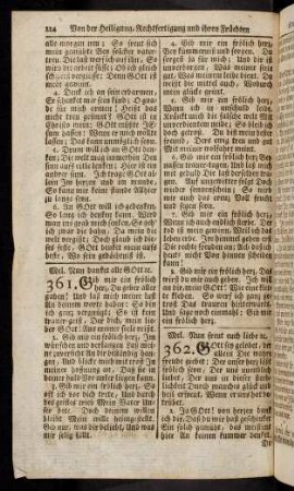 224-233, 362. Gott sey gelobet, der allein ... - 373. Wie groß ist deine Herlichkeit, ...