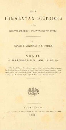 Vol. 11: Statistical, descriptive and historical account of the northwestern provinces of India