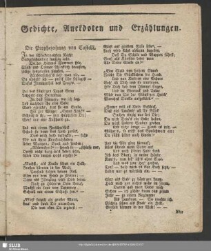Gedichte, Anekdoten und Erzählungen