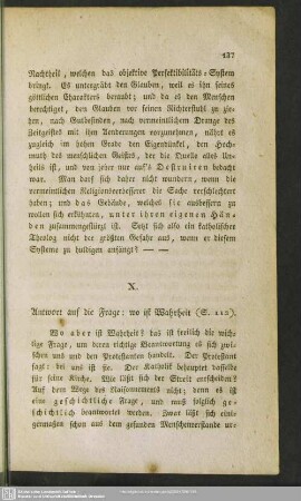 X. Antwort auf die Frage: wo ist Wahrheit (S. 112)