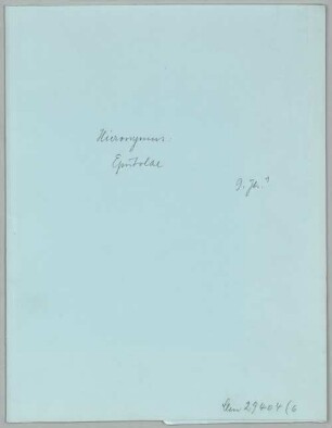 Epistolae - BSB Clm 29404(6