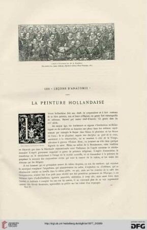 3: Les " Leҫon d'anatomie" dans la peinture hollandaise, [1]