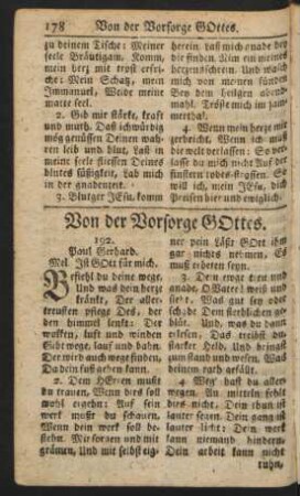 Von der Vorsorge GOttes