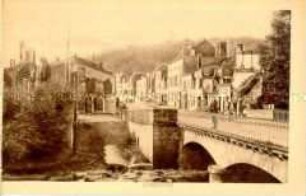 Zerstörte Häuser in der französischen Stadt Longuyon