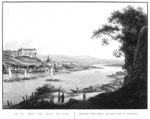 Ansicht von Pirna an der Elbe in Sachsen