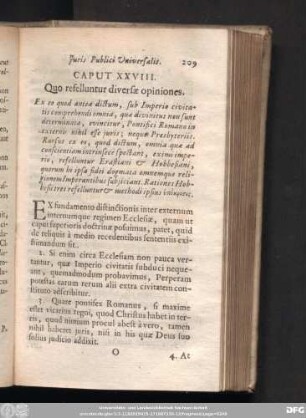 Caput XXVIII. Quo refelluntur diversae opiniones.