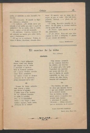El camino de la vida