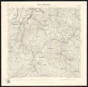 Äquidistantenkarte 144 : Section Falkenstein, 1898 : Section Falkenstein. - 1:25000. - Leipzig: Giesecke & Devrient, 1898. - 1 Kt.