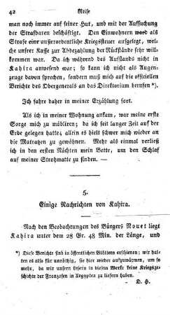 5. Einige Nachrichten von Kahira.