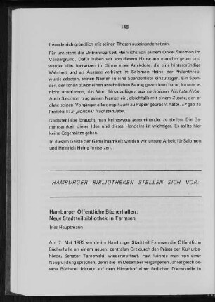 Hambuger Öffentliche Bücherhallen: Neue Stadtteilbibliothek in Farmsen