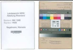 Entnazifizierung Klemens Nagelmann , geb. 20.06.1893 (Steinmetz)